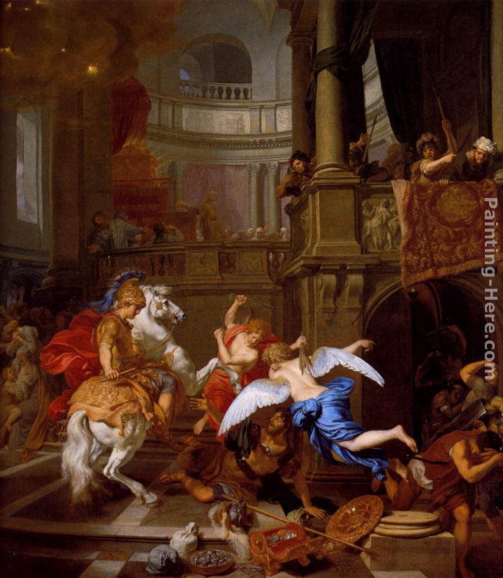 The Expulsion Of Heliodorus From The Temple painting - Gerard De Lairesse The Expulsion Of Heliodorus From The Temple art painting